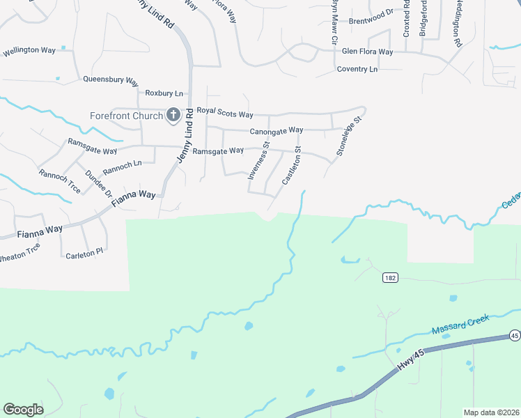 map of restaurants, bars, coffee shops, grocery stores, and more near 10704 Castleton Street in Fort Smith