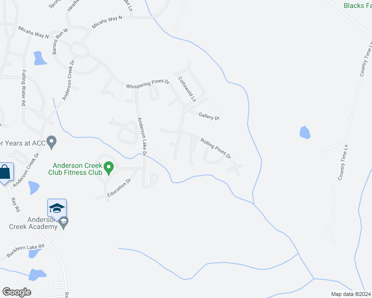 map of restaurants, bars, coffee shops, grocery stores, and more near 64 Blue Pine Drive in Spring Lake