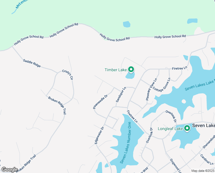 map of restaurants, bars, coffee shops, grocery stores, and more near 105 Seminole Court in Seven Lakes