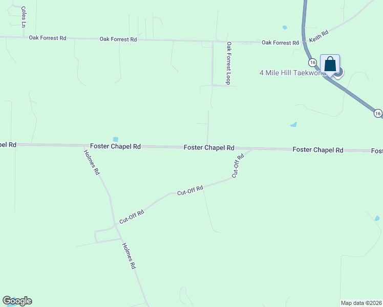 map of restaurants, bars, coffee shops, grocery stores, and more near 434 Foster Chapel Road in Searcy