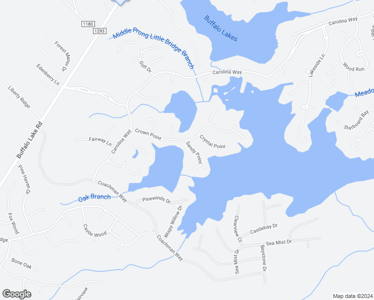 map of restaurants, bars, coffee shops, grocery stores, and more near 28 Sandy Point in Sanford