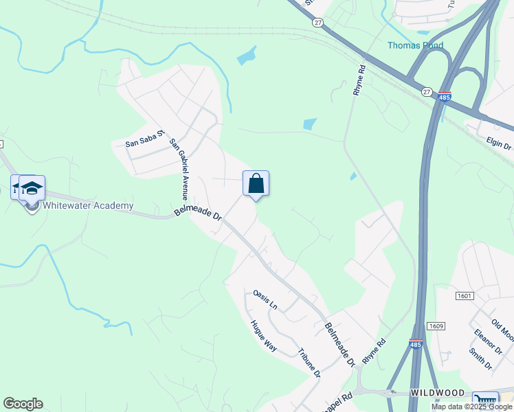 map of restaurants, bars, coffee shops, grocery stores, and more near in Charlotte