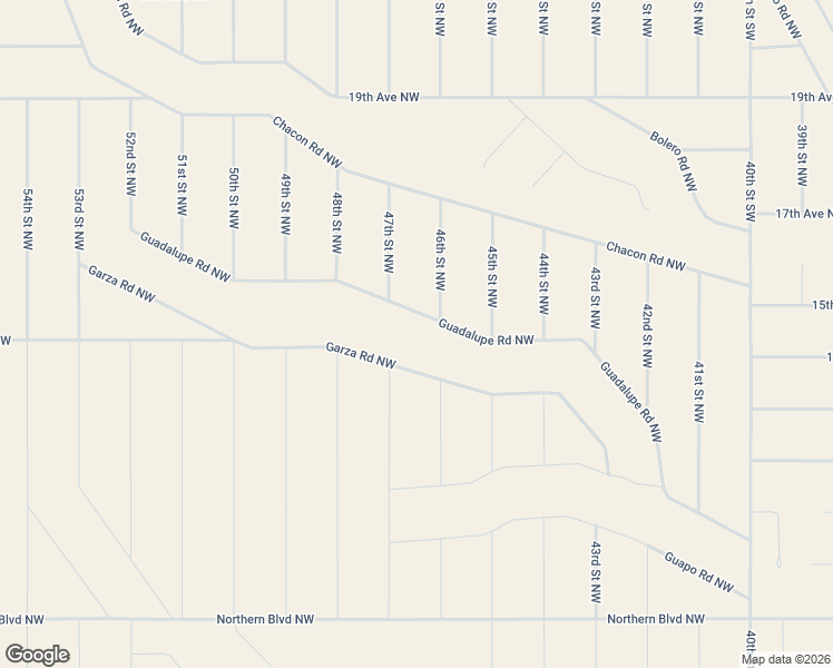 map of restaurants, bars, coffee shops, grocery stores, and more near Garza Road Northwest in Rio Rancho