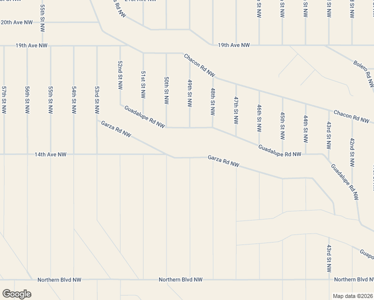 map of restaurants, bars, coffee shops, grocery stores, and more near Garza Road Northwest in Rio Rancho
