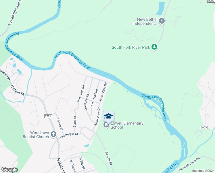 map of restaurants, bars, coffee shops, grocery stores, and more near 562 River View Drive in Lowell