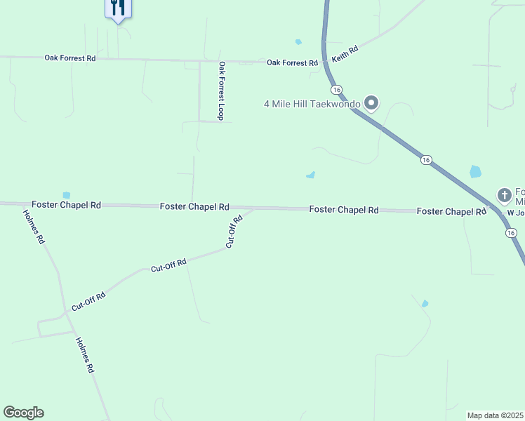 map of restaurants, bars, coffee shops, grocery stores, and more near 423 Foster Chapel Road in Searcy