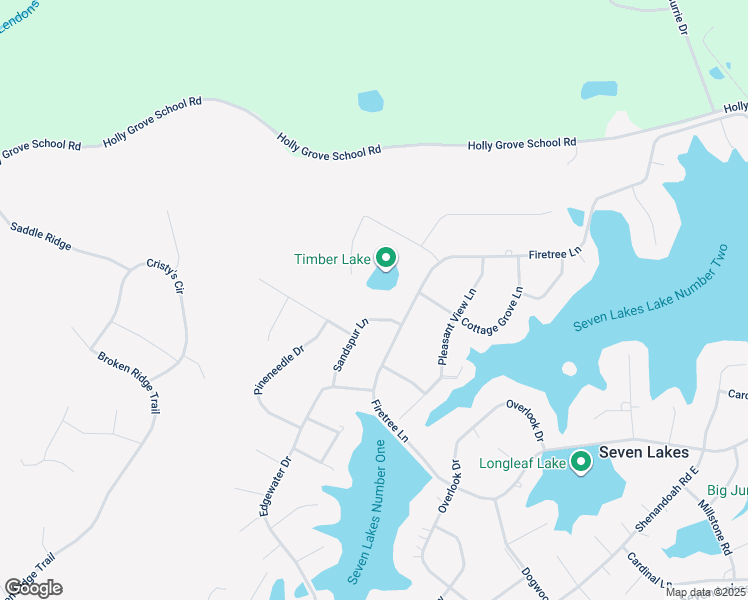 map of restaurants, bars, coffee shops, grocery stores, and more near 108 Sandspur Lane in Seven Lakes