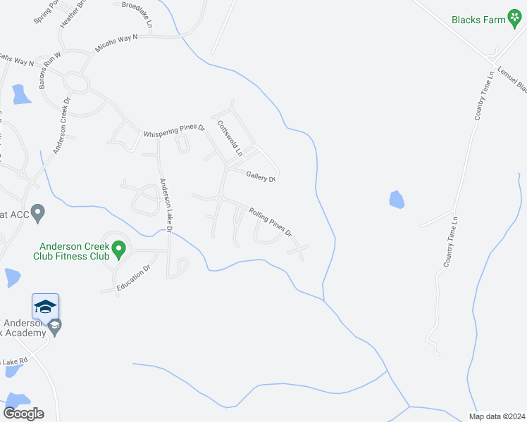 map of restaurants, bars, coffee shops, grocery stores, and more near 275 Rolling Pines Drive in Spring Lake