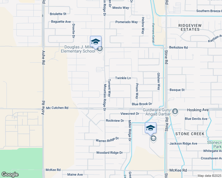 map of restaurants, bars, coffee shops, grocery stores, and more near 5512 Ripple Cove Way in Bakersfield