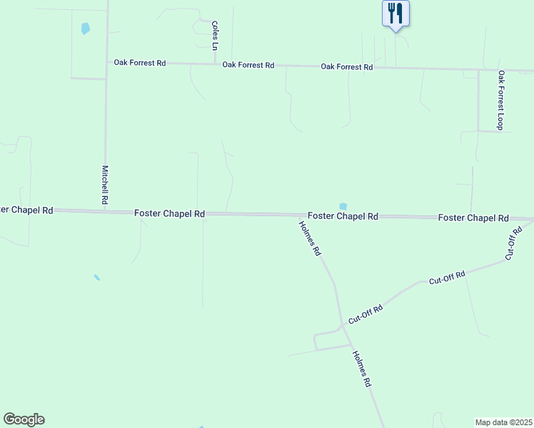 map of restaurants, bars, coffee shops, grocery stores, and more near 423 Foster Chapel Road in Searcy