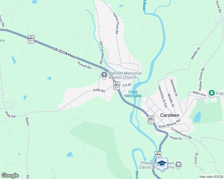 map of restaurants, bars, coffee shops, grocery stores, and more near 1107 1st Street in Forest City