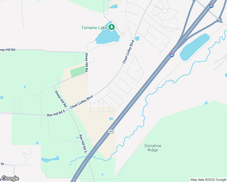 map of restaurants, bars, coffee shops, grocery stores, and more near Chad Colley Boulevard in Fort Smith