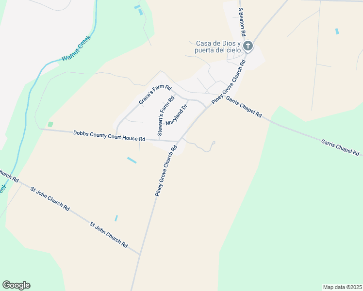 map of restaurants, bars, coffee shops, grocery stores, and more near 965 Piney Grove Church Road in La Grange
