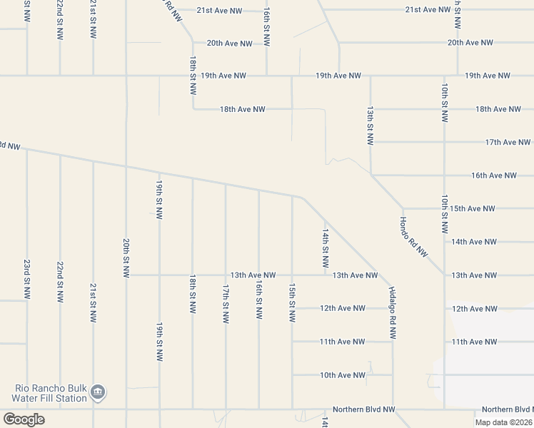 map of restaurants, bars, coffee shops, grocery stores, and more near 16th Street Northwest in Rio Rancho