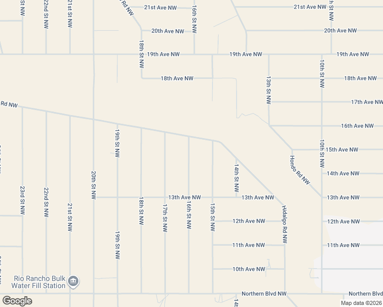 map of restaurants, bars, coffee shops, grocery stores, and more near 16th Street Northwest in Rio Rancho