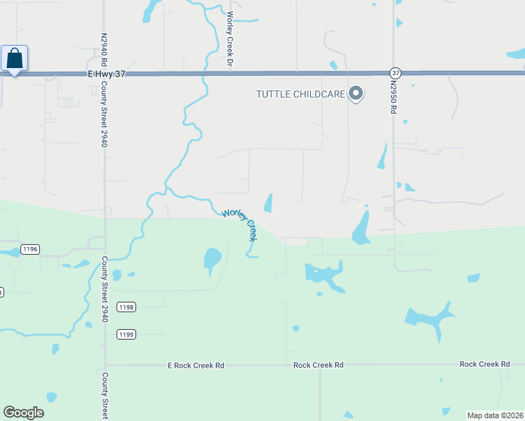 map of restaurants, bars, coffee shops, grocery stores, and more near 406 Red Rock Road in Tuttle