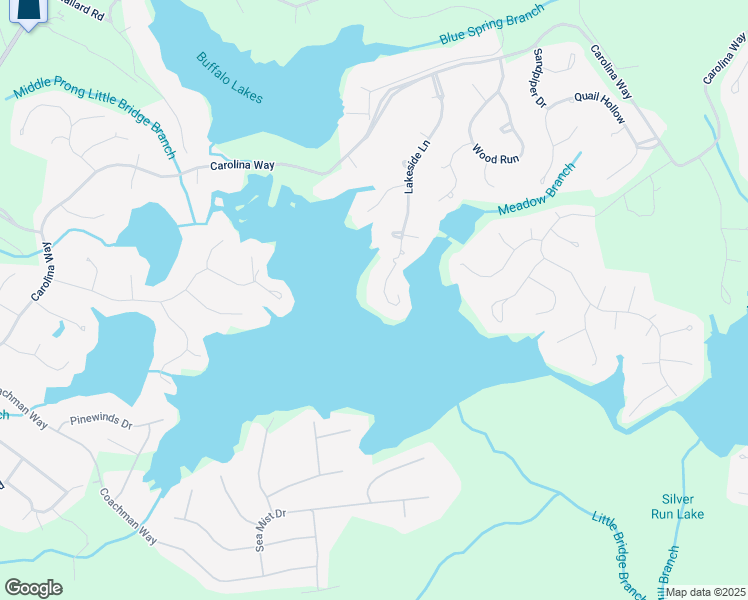 map of restaurants, bars, coffee shops, grocery stores, and more near 458 Lakeside Lane in Sanford