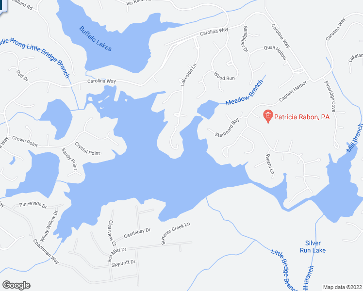 map of restaurants, bars, coffee shops, grocery stores, and more near 510 Lakeside Lane in Sanford