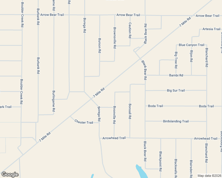 map of restaurants, bars, coffee shops, grocery stores, and more near 13433 7 Mile Road in Santa Margarita