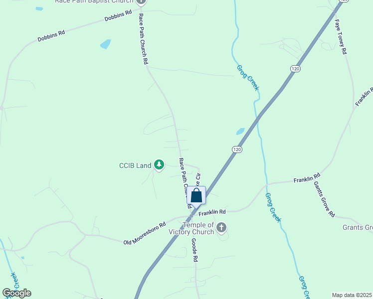 map of restaurants, bars, coffee shops, grocery stores, and more near 1561 Racepath Church Road in Mooresboro