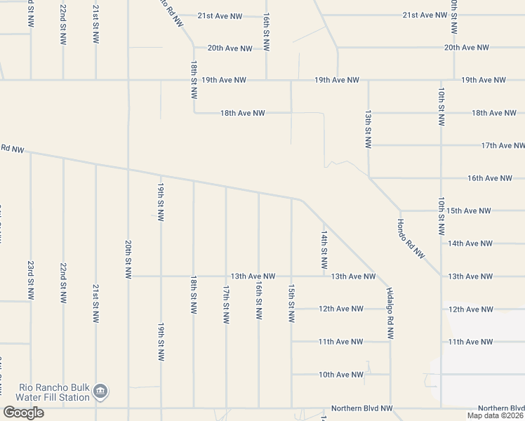 map of restaurants, bars, coffee shops, grocery stores, and more near 16th Street Northwest in Rio Rancho