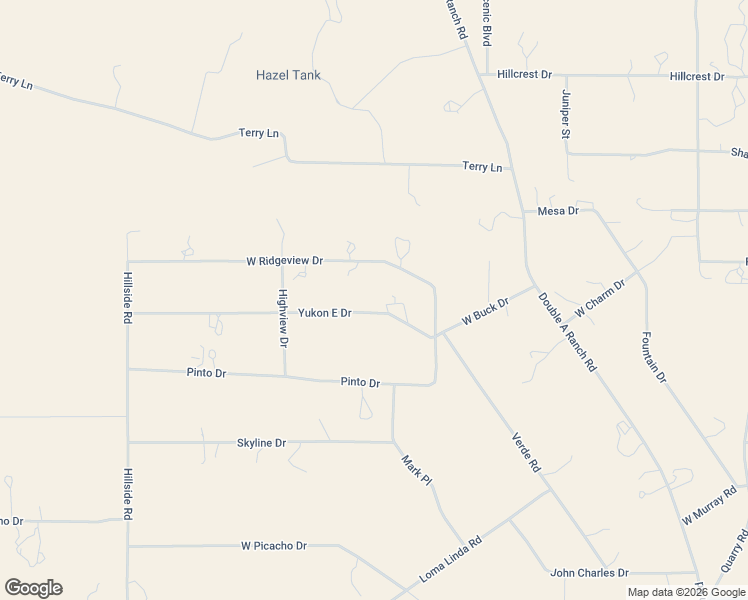 map of restaurants, bars, coffee shops, grocery stores, and more near 1291 Yukon East Drive in Williams