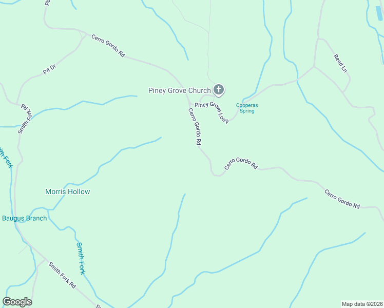 map of restaurants, bars, coffee shops, grocery stores, and more near 2813 Cerro Gordo Road in Olivehill