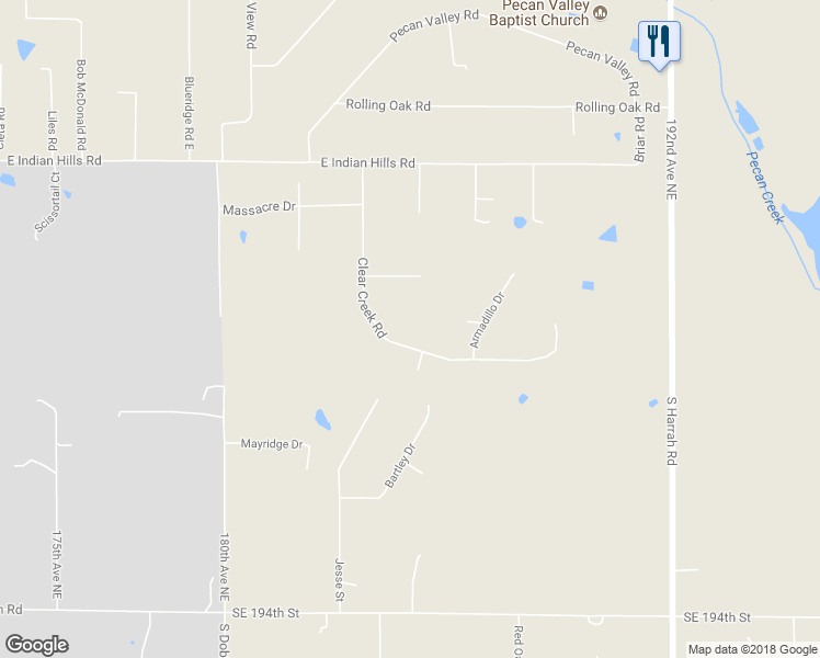 map of restaurants, bars, coffee shops, grocery stores, and more near 401 Clear Creek Road in Cleveland County