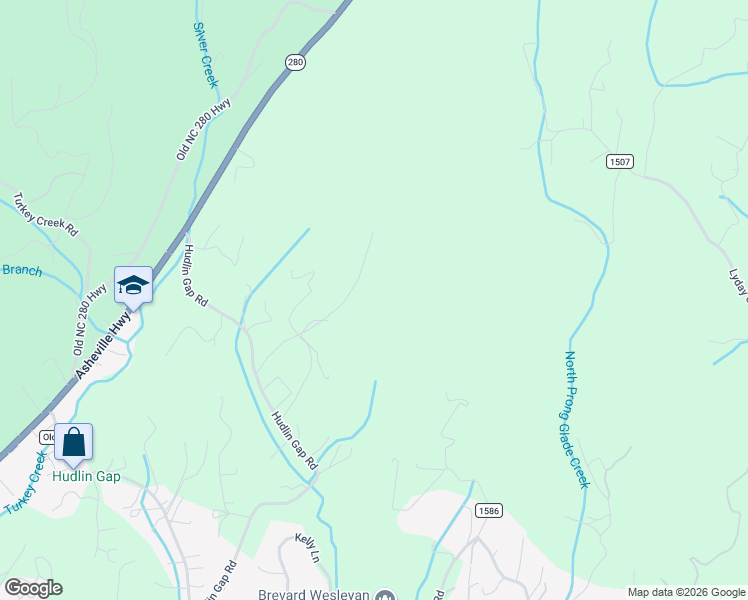 map of restaurants, bars, coffee shops, grocery stores, and more near Norm Col Road in Pisgah Forest