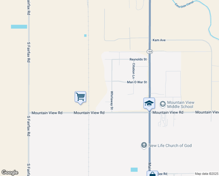 map of restaurants, bars, coffee shops, grocery stores, and more near 7704 Whirlaway Street in Bakersfield