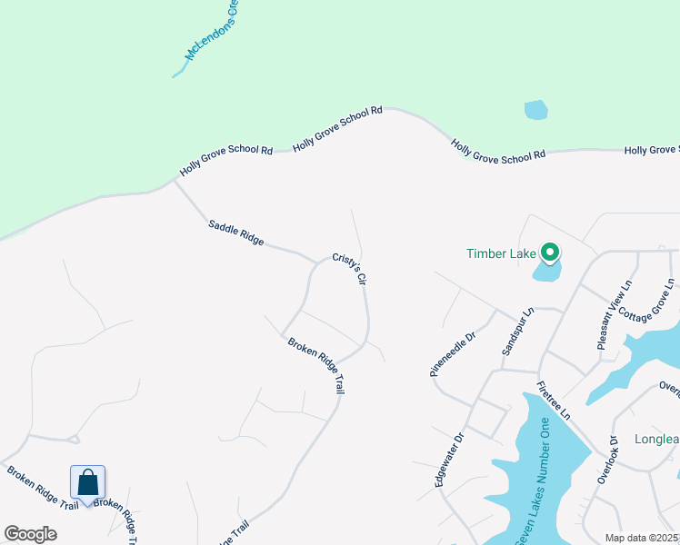 map of restaurants, bars, coffee shops, grocery stores, and more near 297 Cristy's Circle in Seven Lakes