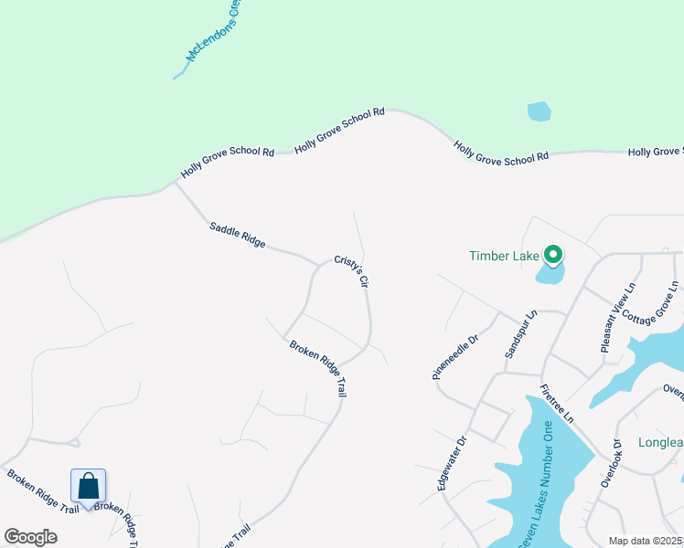 map of restaurants, bars, coffee shops, grocery stores, and more near 297 Cristy's Circle in Seven Lakes