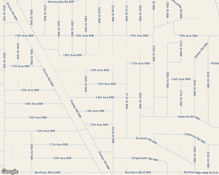 map of restaurants, bars, coffee shops, grocery stores, and more near 15th Avenue Northwest in Rio Rancho