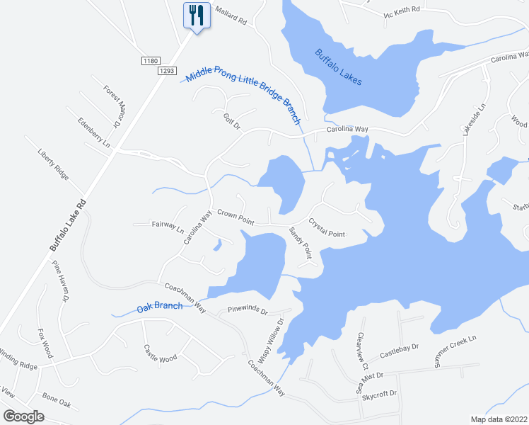 map of restaurants, bars, coffee shops, grocery stores, and more near 29 Sandhill Crane Court in Sanford