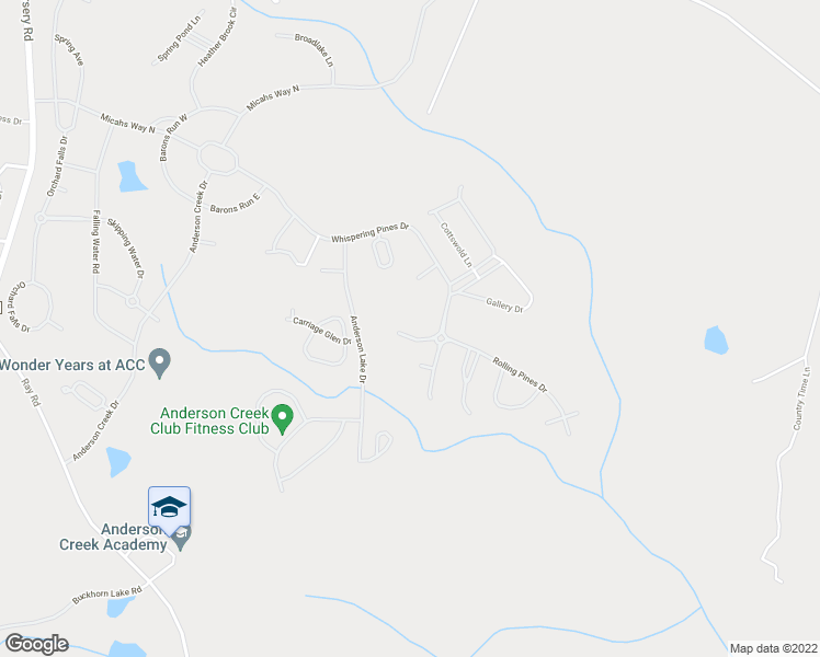 map of restaurants, bars, coffee shops, grocery stores, and more near 41 Rolling Pines Drive in Spring Lake