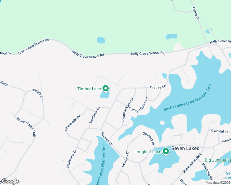 map of restaurants, bars, coffee shops, grocery stores, and more near 252 Firetree Lane in Seven Lakes