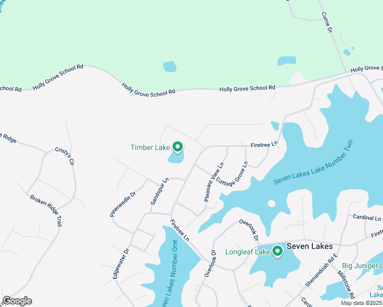 map of restaurants, bars, coffee shops, grocery stores, and more near 252 Firetree Lane in Seven Lakes