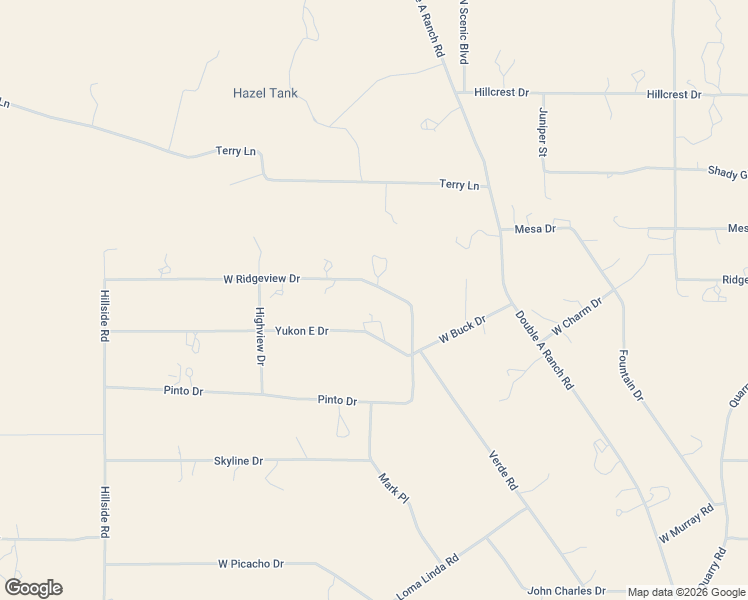 map of restaurants, bars, coffee shops, grocery stores, and more near 1291 Yukon East Drive in Williams