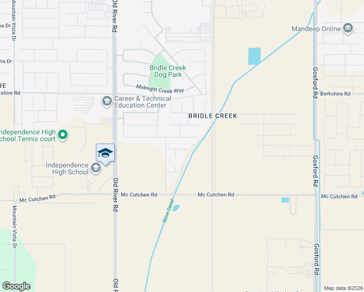 map of restaurants, bars, coffee shops, grocery stores, and more near 9118 Winding Stream Avenue in Bakersfield