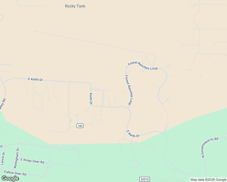 map of restaurants, bars, coffee shops, grocery stores, and more near 13948 Wild Bill Road in Parks