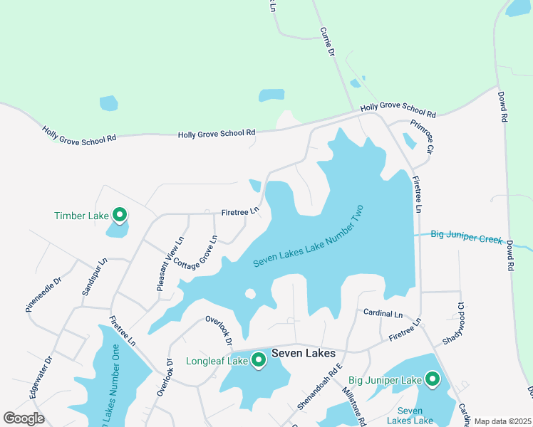 map of restaurants, bars, coffee shops, grocery stores, and more near 103 Fawn Court in Seven Lakes