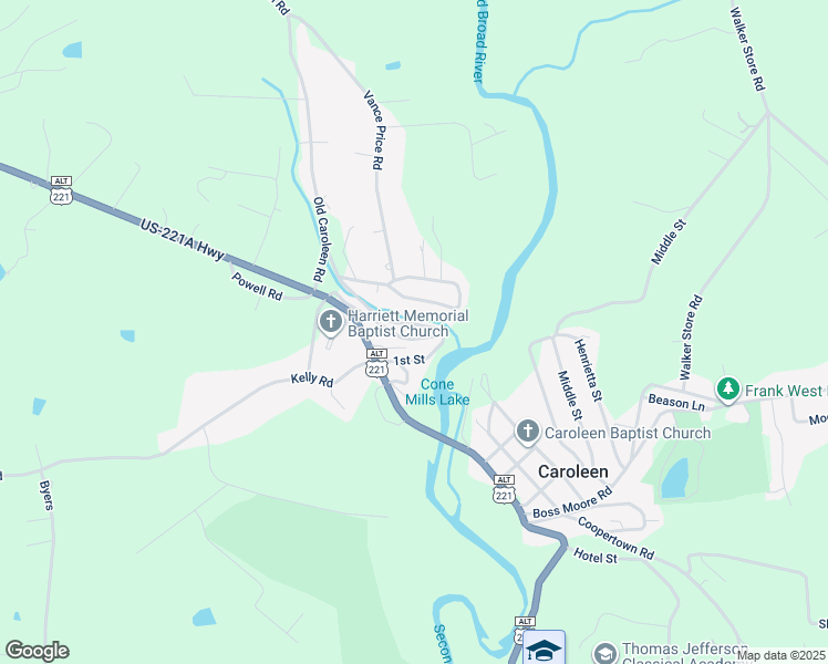 map of restaurants, bars, coffee shops, grocery stores, and more near 203 3rd Street in Forest City