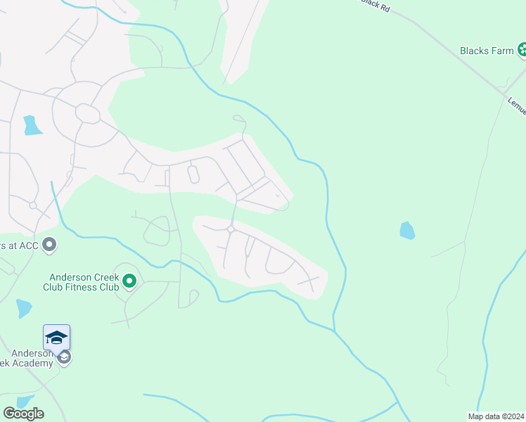 map of restaurants, bars, coffee shops, grocery stores, and more near 158 Gallery Drive in Spring Lake