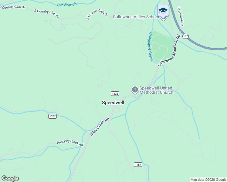map of restaurants, bars, coffee shops, grocery stores, and more near 435-437 Speedwell Baptist Ch Road in Cullowhee