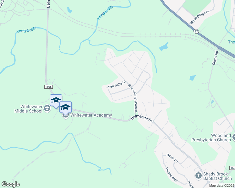 map of restaurants, bars, coffee shops, grocery stores, and more near 2811 Berry Creek Road in Charlotte