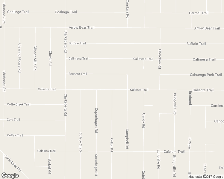 map of restaurants, bars, coffee shops, grocery stores, and more near Caliente Trail in San Luis Obispo County