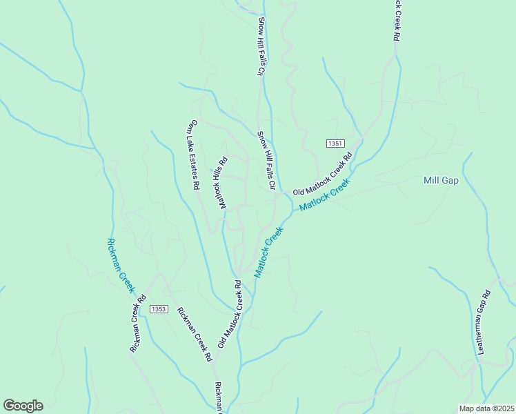 map of restaurants, bars, coffee shops, grocery stores, and more near 530 Matlock Creek Road in Franklin
