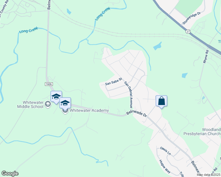 map of restaurants, bars, coffee shops, grocery stores, and more near 2811 Berry Creek Road in Charlotte
