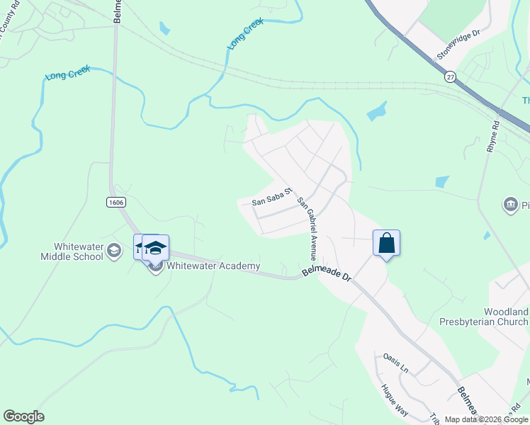 map of restaurants, bars, coffee shops, grocery stores, and more near 2811 Berry Creek Road in Charlotte