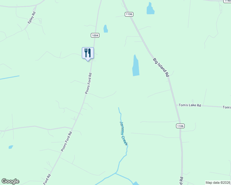 map of restaurants, bars, coffee shops, grocery stores, and more near 2311 Poors Ford Road in Rutherfordton